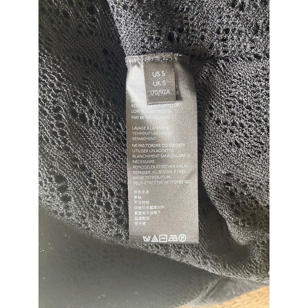 Free People‎ Black Lace Tunic Dress Size S Boho Goth Romantic Witchy Fit & Flare - Picture 6 of 13